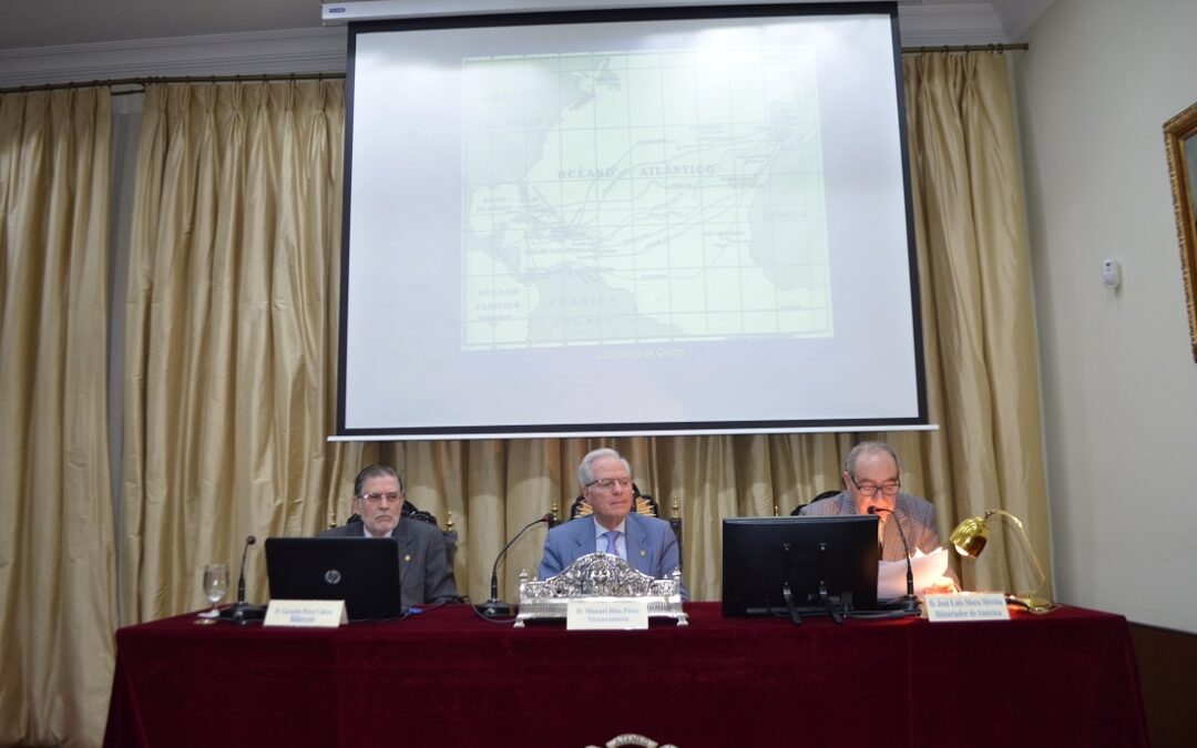 Conferencia titulada LA POLÍTICA DE CARLOS V EN EUROPA Y AMÉRICA, que pronunció D. José Luis Mora Mérida, Historiador de América