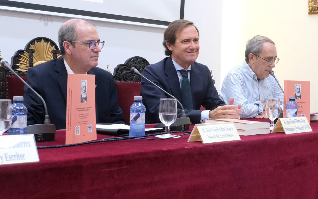 El Ateneo de Sevilla acoge la presentación de un libro sobre la figura de Francisco Rodríguez Marín